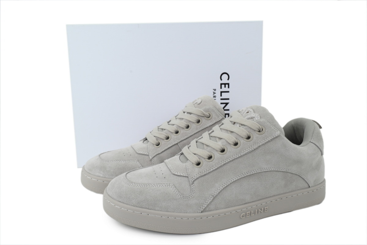 Celine Huntington Suede Sneaker Grey