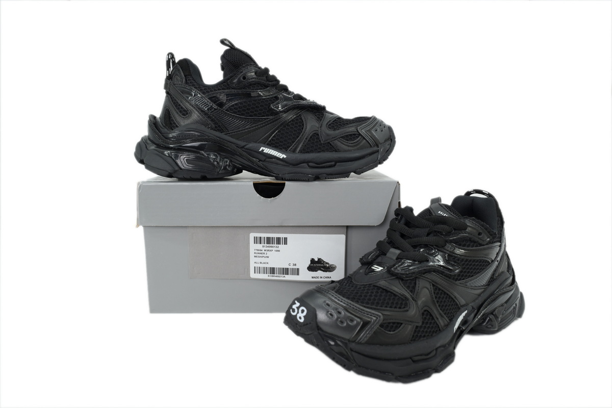 Balenciaga Running Shoes Black 779064 W3RXP 1090