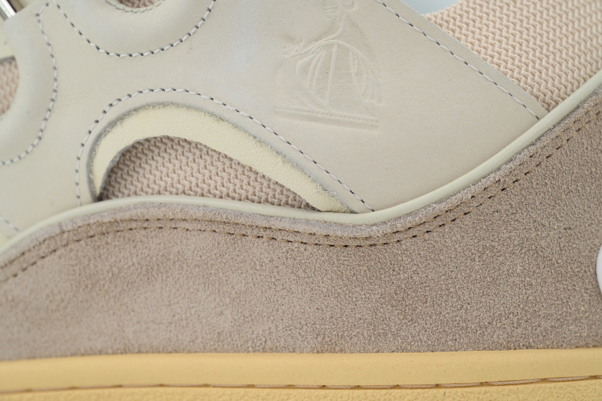 Lanvin Curb Sneakers Beige