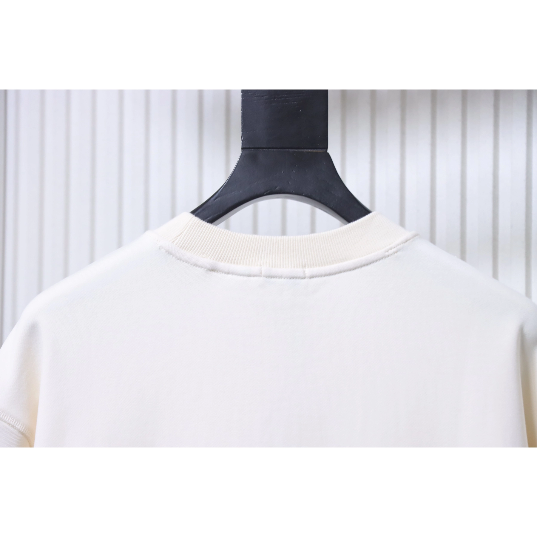 Burberry Check-Pocket Crewneck Sweatshirt White