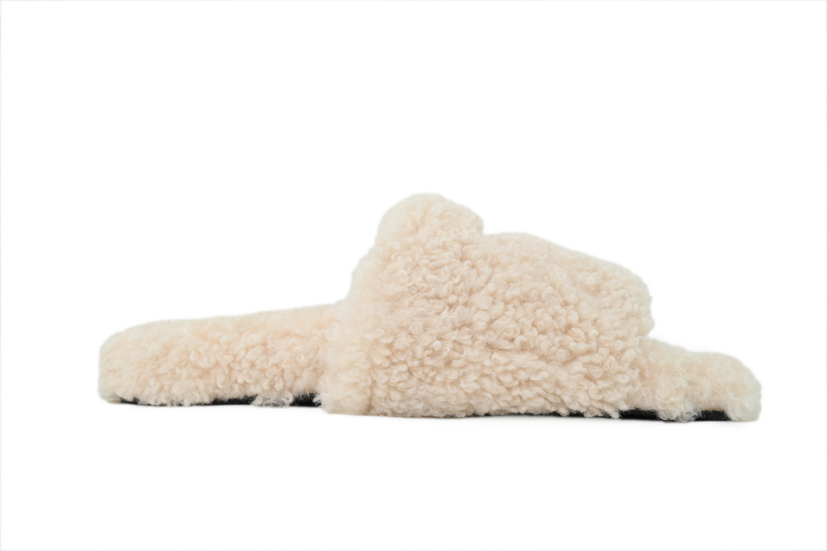 NBA x Balenciaga Furry Slides White