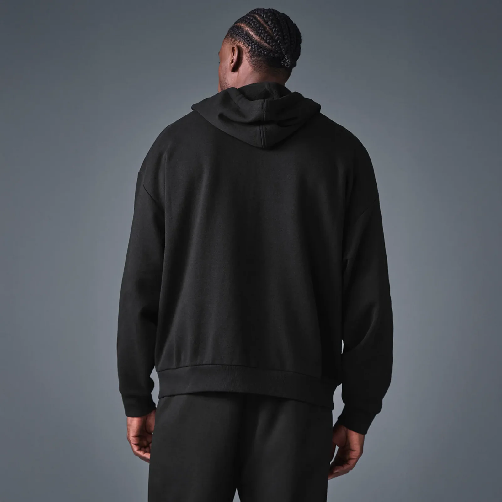 Alo Yoga Accolade Black Zip-Up Hoodie