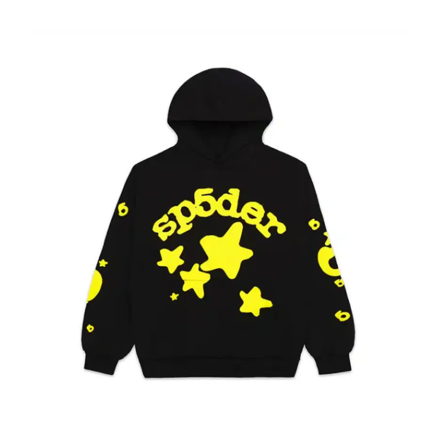 Sp5der Beluga Hoodie Onyx Yellow