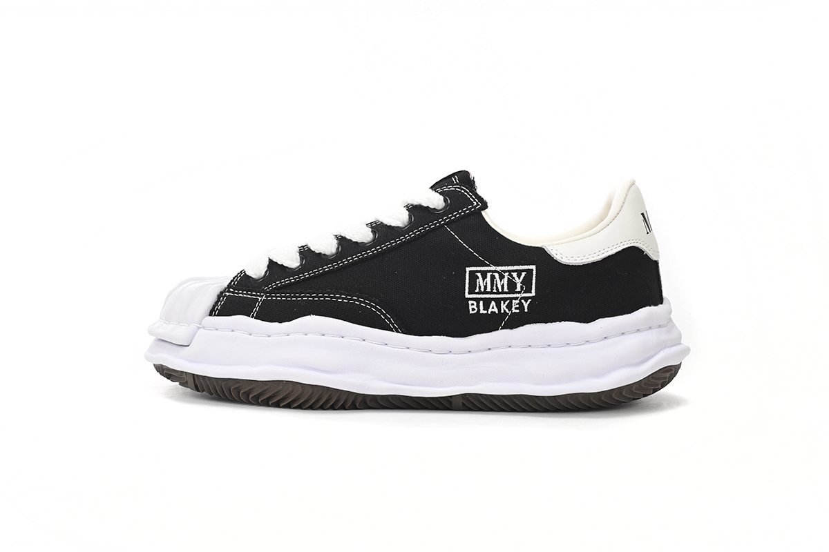 Maison MIHARA YASUHIRO "BLAKEY" OG Sole Canvas Low-top Sneaker White And Black NO.762
