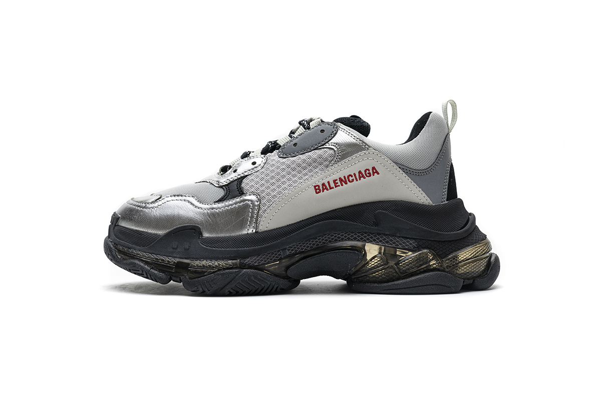 Balenciaga Triple S Black Silver 541624 W09E1 7320