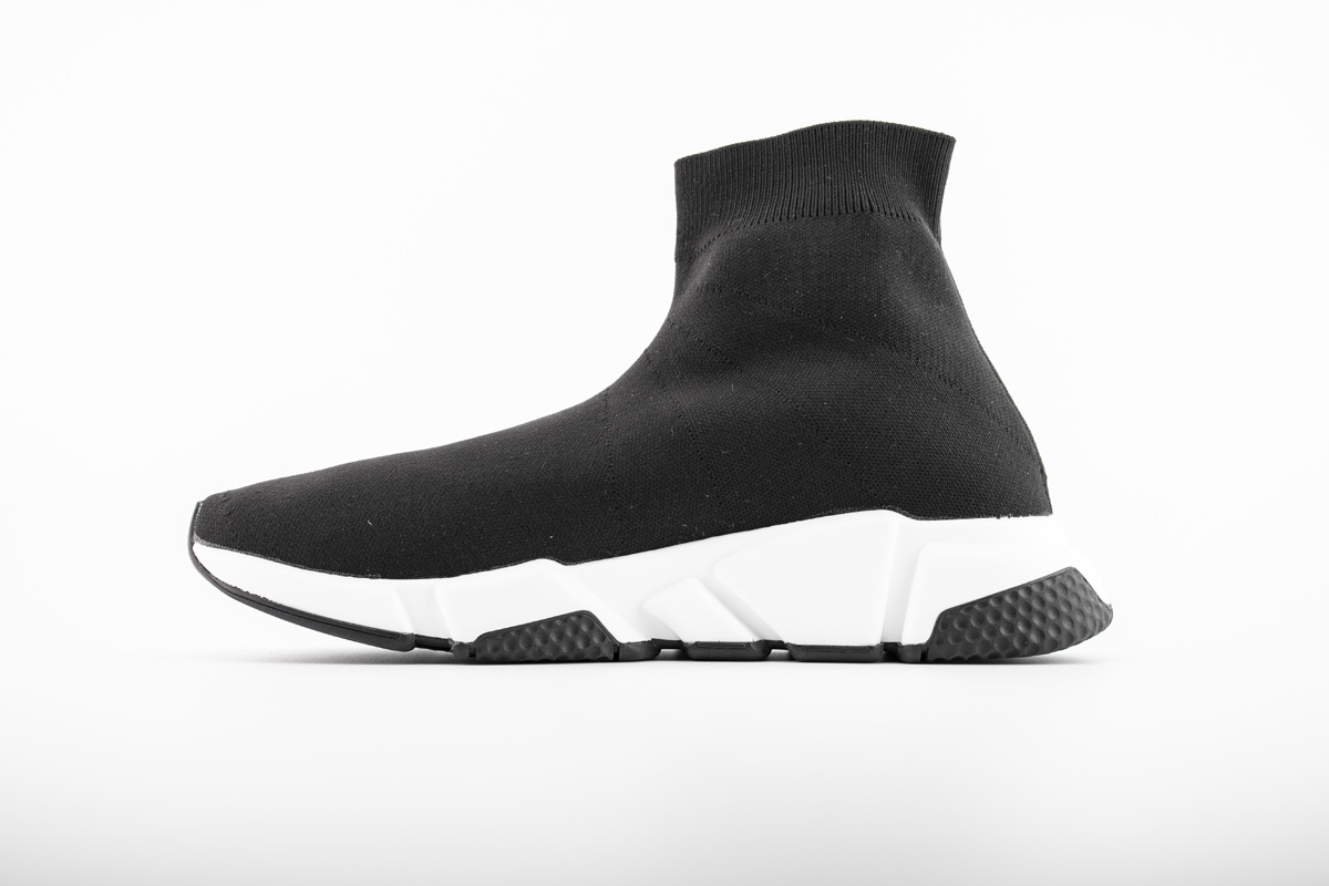 Balenciaga Speed Sock Sneakers Black White