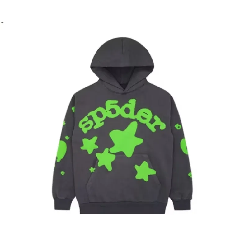 Sp5der Beluga Hoodie Slate Grey Green