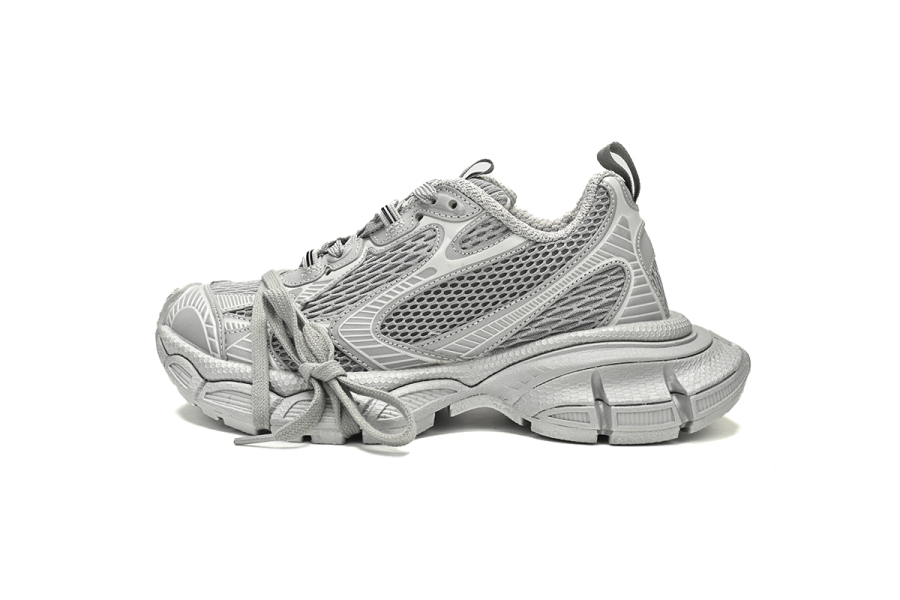 Balenciaga 3XL Sneaker in Silver Light Gray 734731 W3XLR 1281