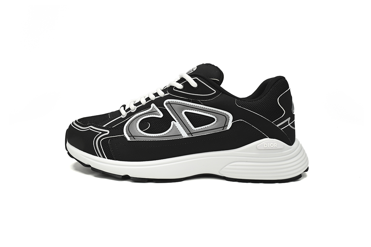 Dior Light Grey B30 Sneakers Black Coffee Color 3SN279ZND-H969