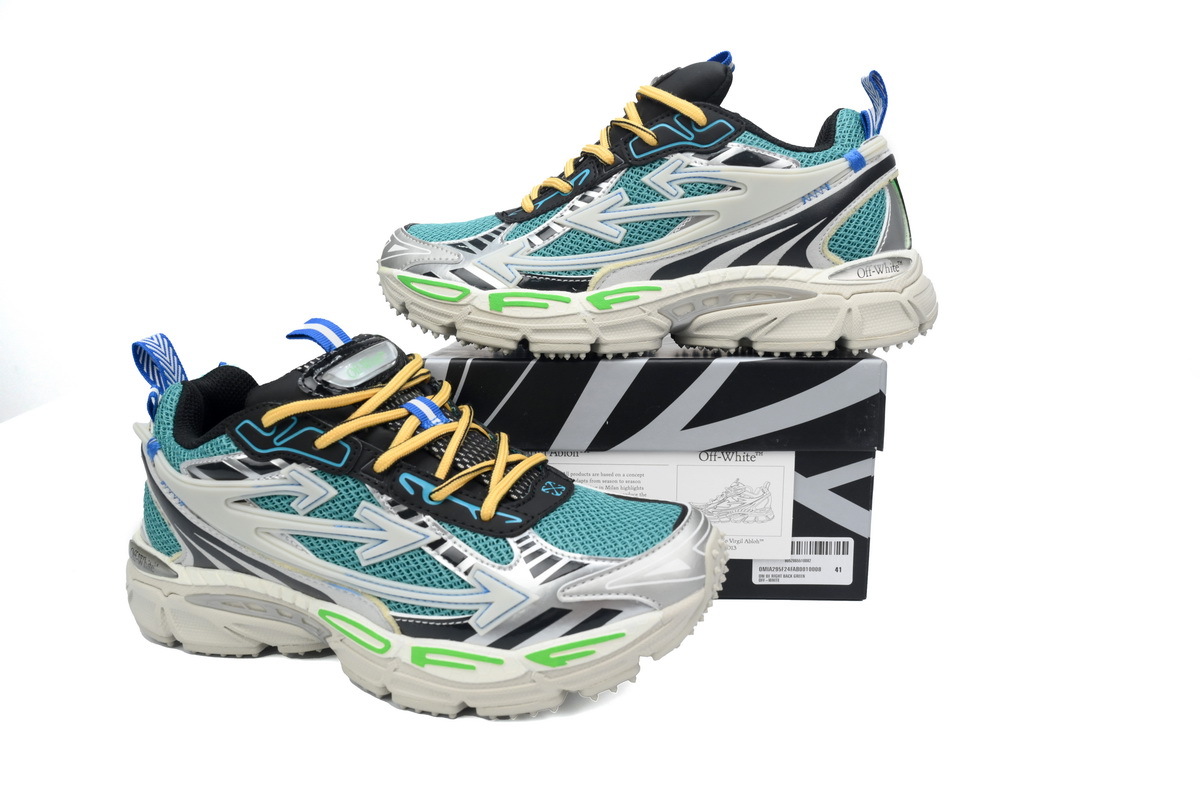OFF-WHITE Be Right BacK Out Of Blue Green