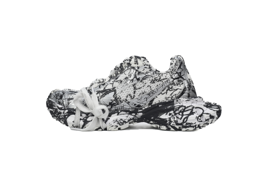 Balenciaga 3XL Sneaker in White Graffiti 734731 W3XDC 0135