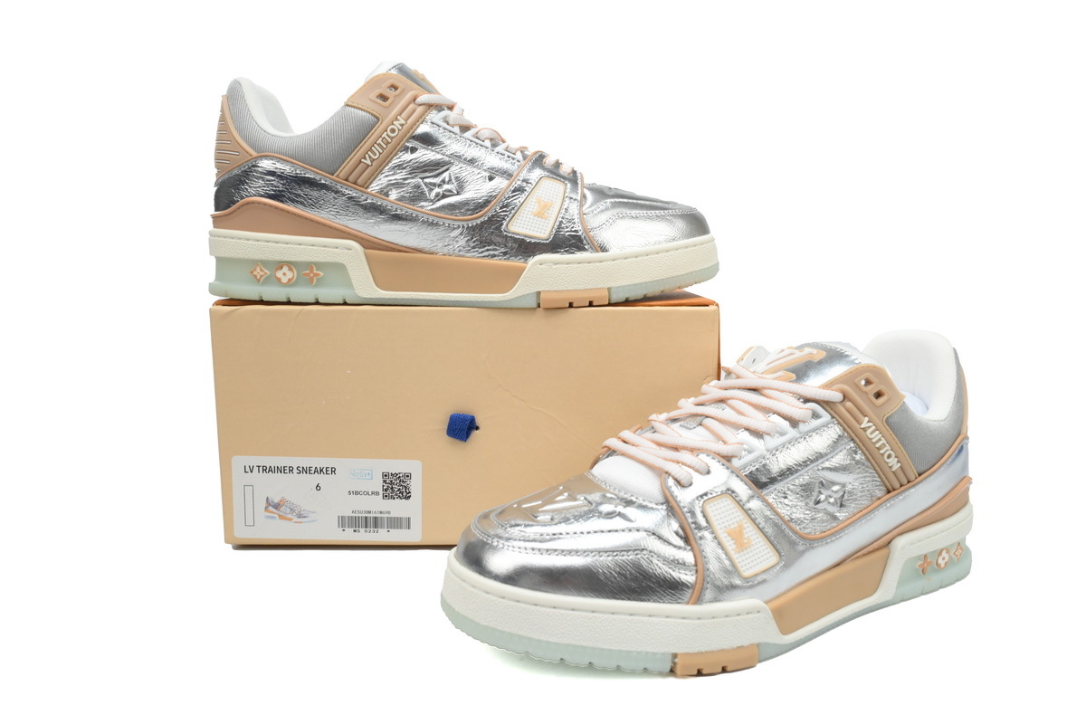 Louis Vuitton Trainer Metallic Beige
