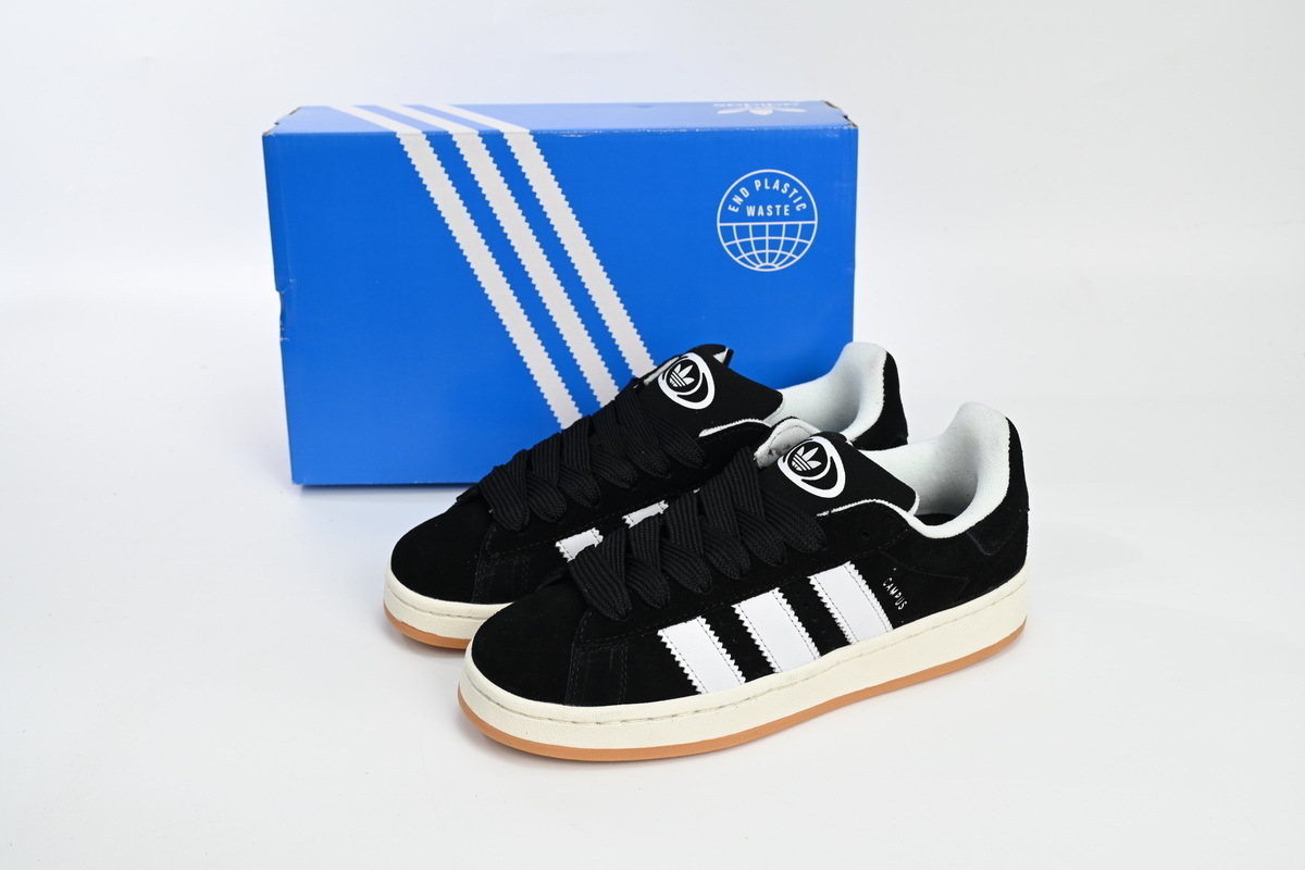 Adidas Campus Shoes Black White HQ8708