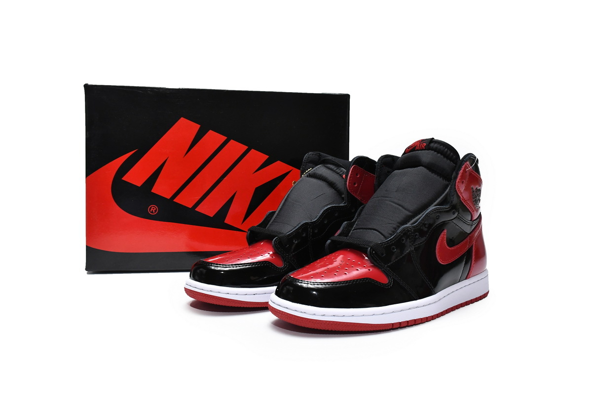 Air Jordan 1 High OG Bred Patent 555088-063