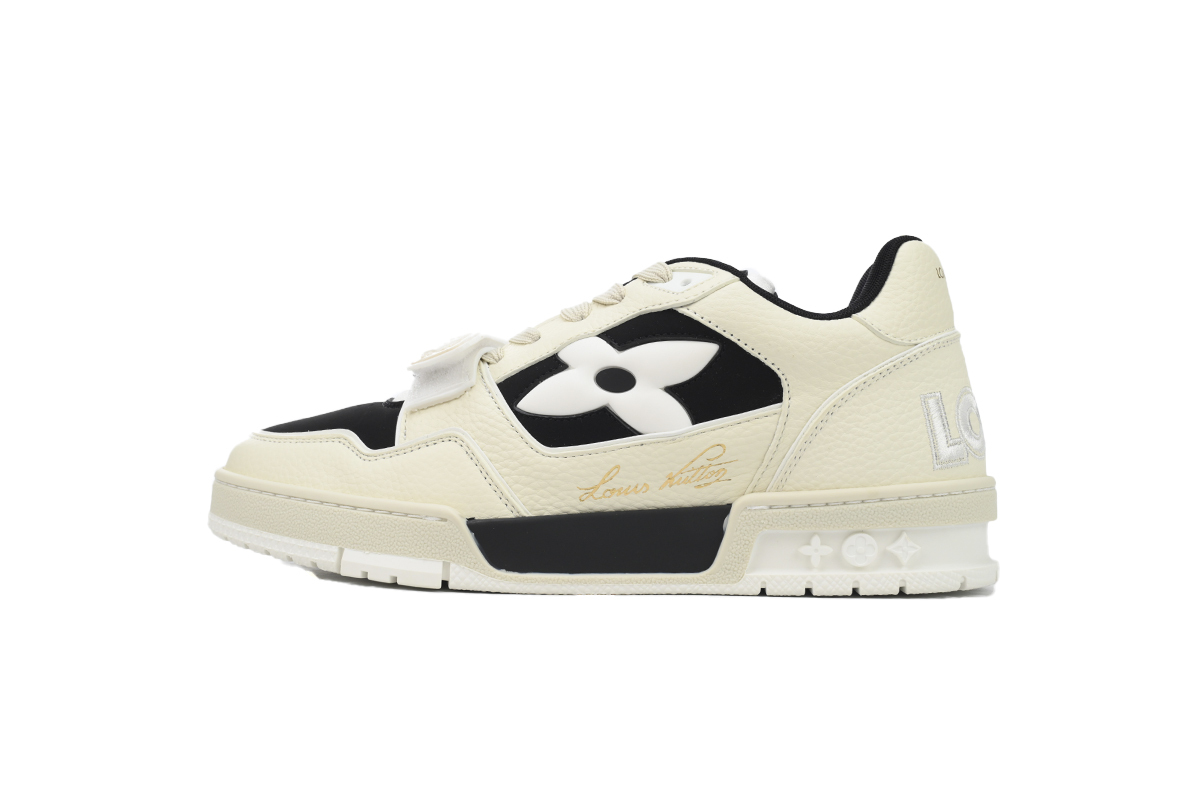Louis Vuitton Trainer Cream Black