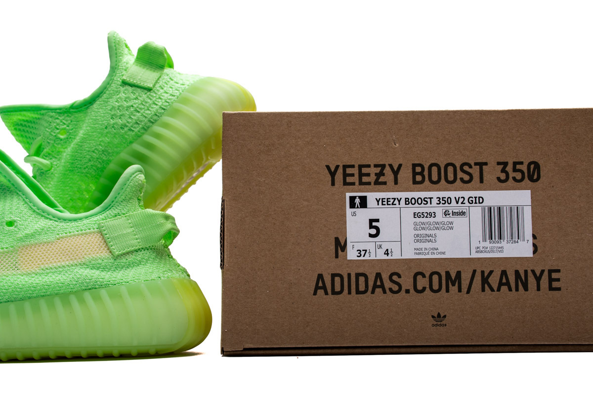 Adidas Yeezy Boost 350 V2 Glow In Dark GID EG5293