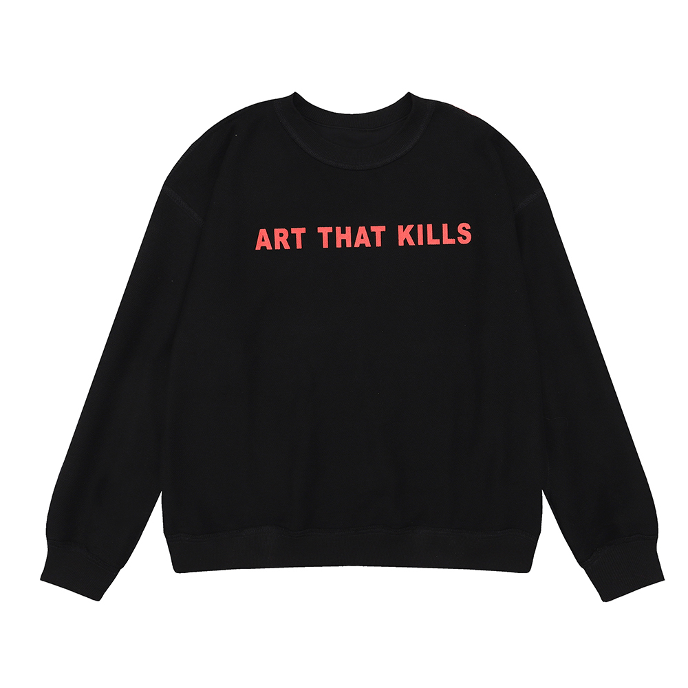 Gallery Dept Hoodie Art That Kills CREWNECK Yellow Black