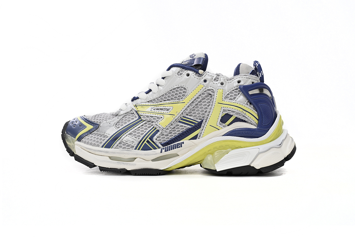 Balenciaga Runner Yellow Blue 677402 W3RB5 9174