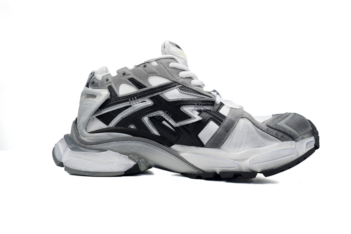 Balenciaga Runner White Black Gray 677402 W3RB2 9012