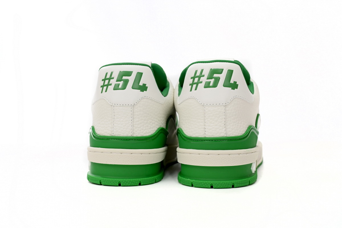 Louis Vuitton Trainer All Blue White Green Lychee Pattern 1ABNIS