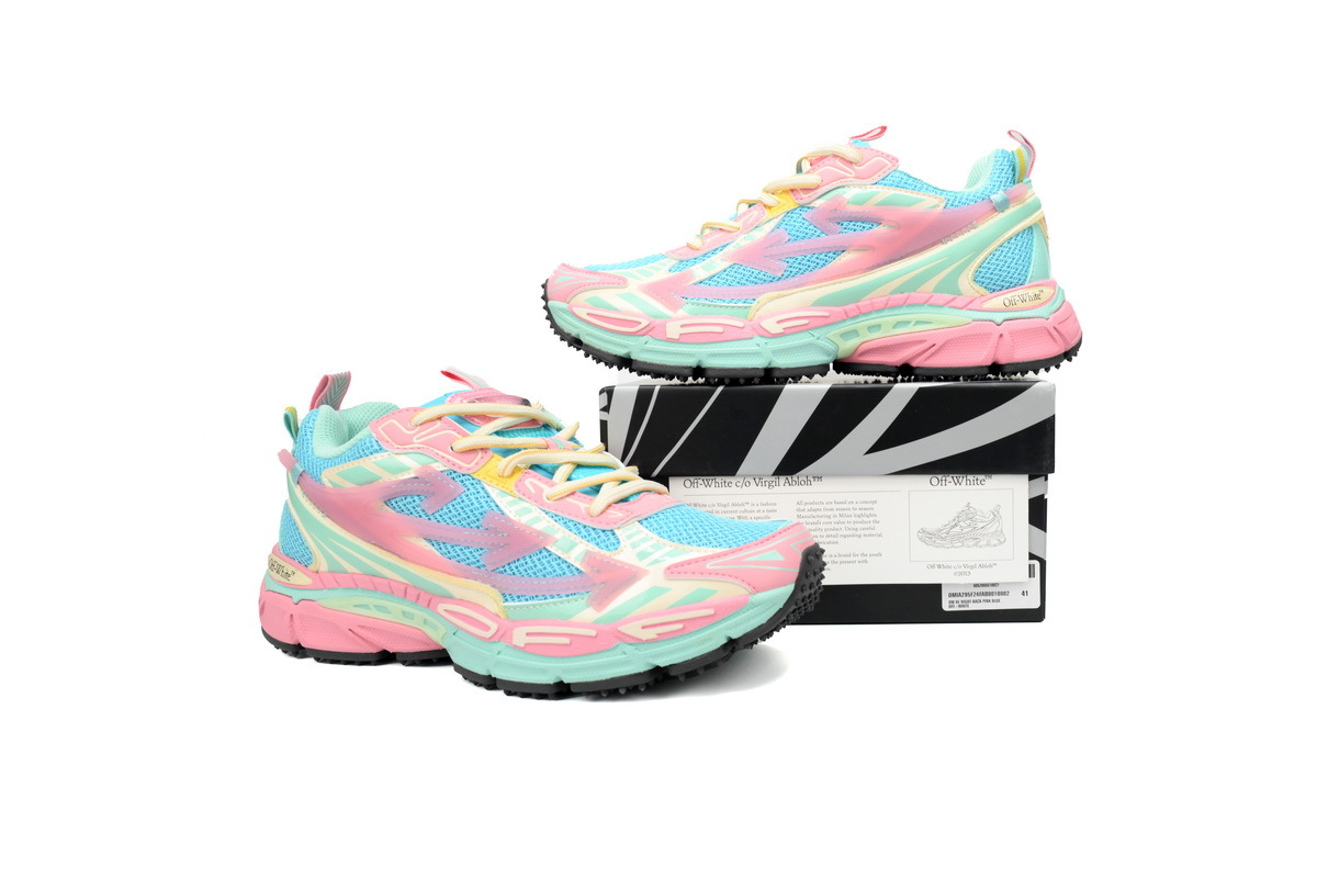 OFF-WHITE Be Right Back Out Of Blue Pink Blue