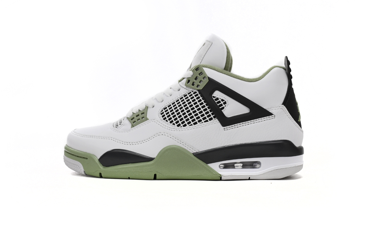 Air Jordan 4 WMNS Oil Green Seafoam AQ9129-103