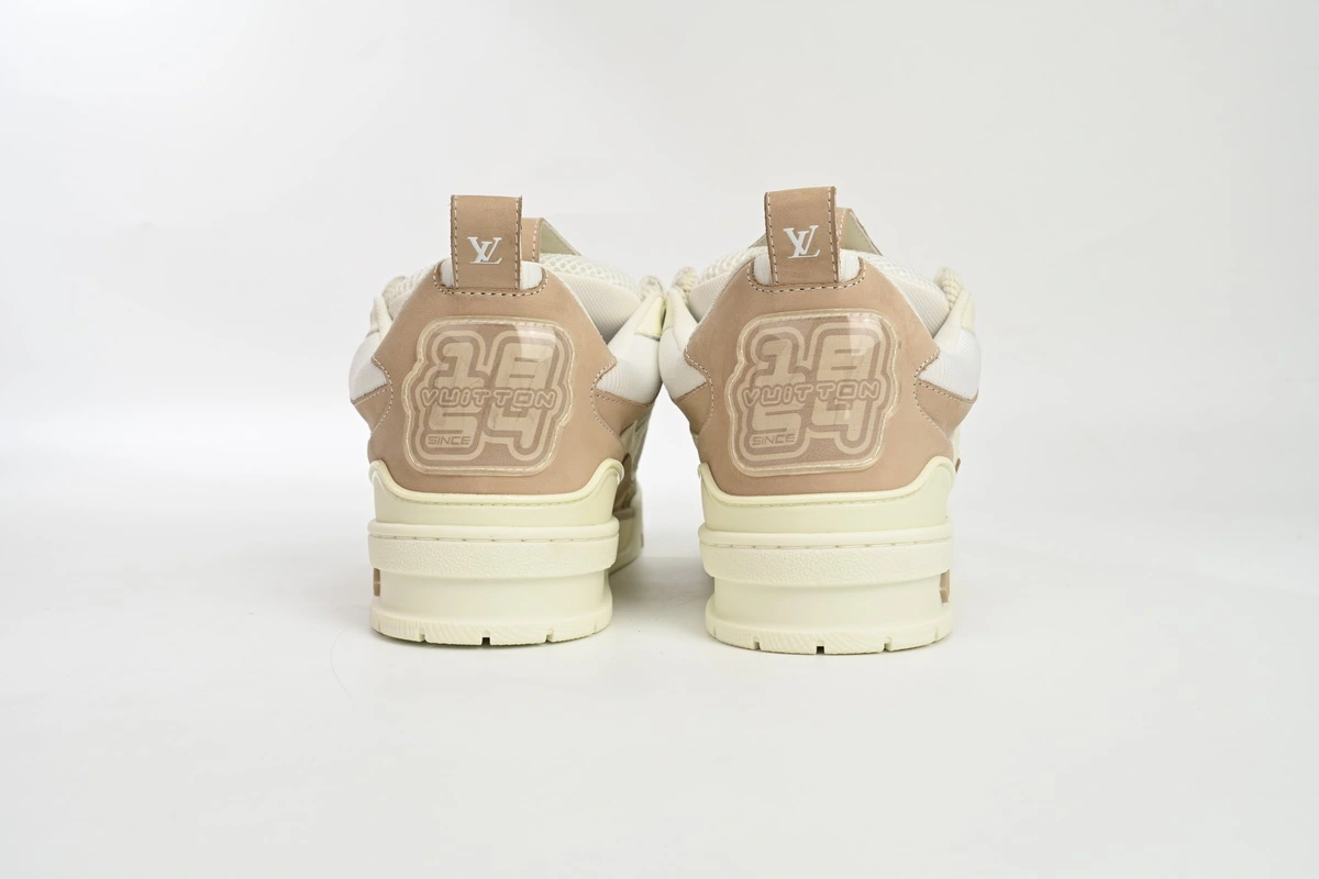 Louis Vuitton Skate Sneaker Beige White 1AARQH