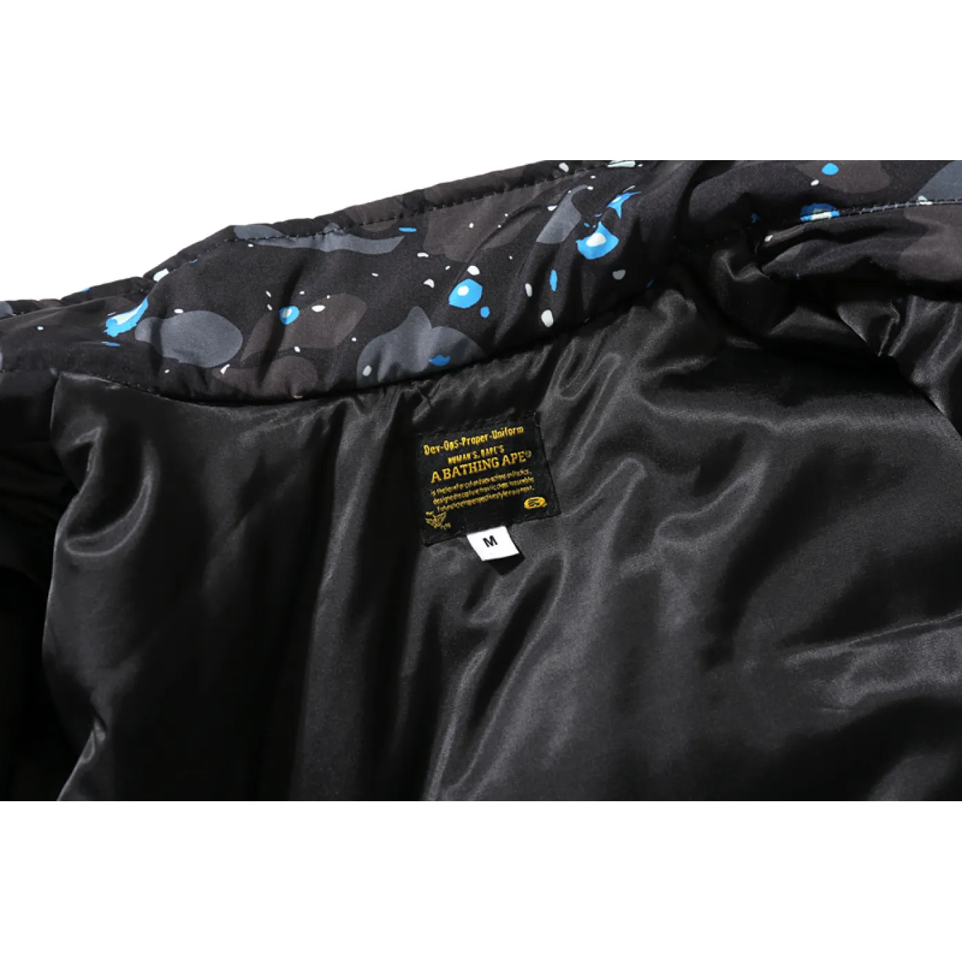 BAPE Shark Starry Sky Cotton Coat Black