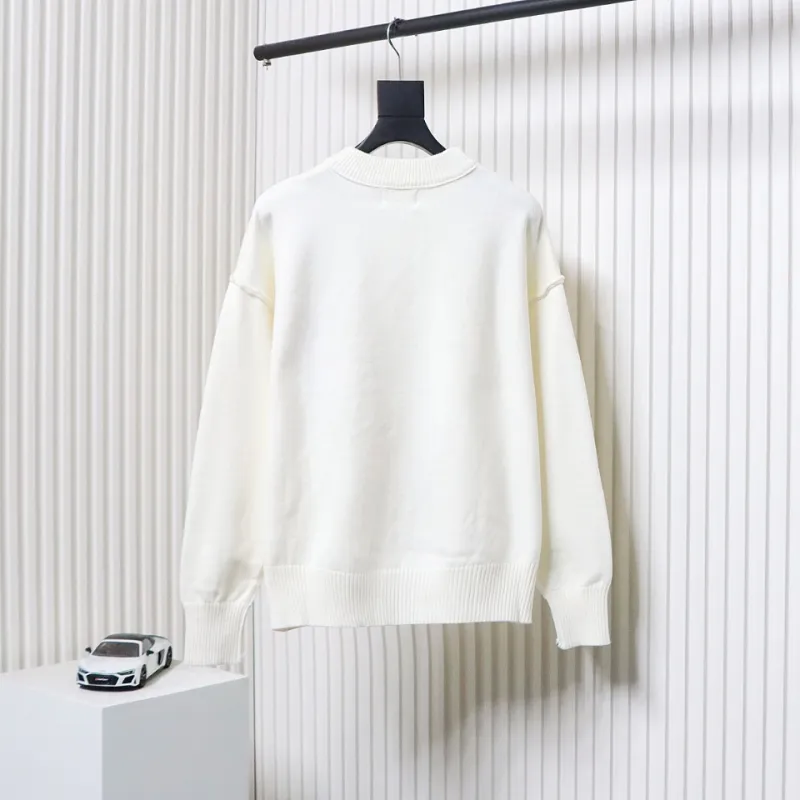 AMI Paris Ami de Coeur Sweater White