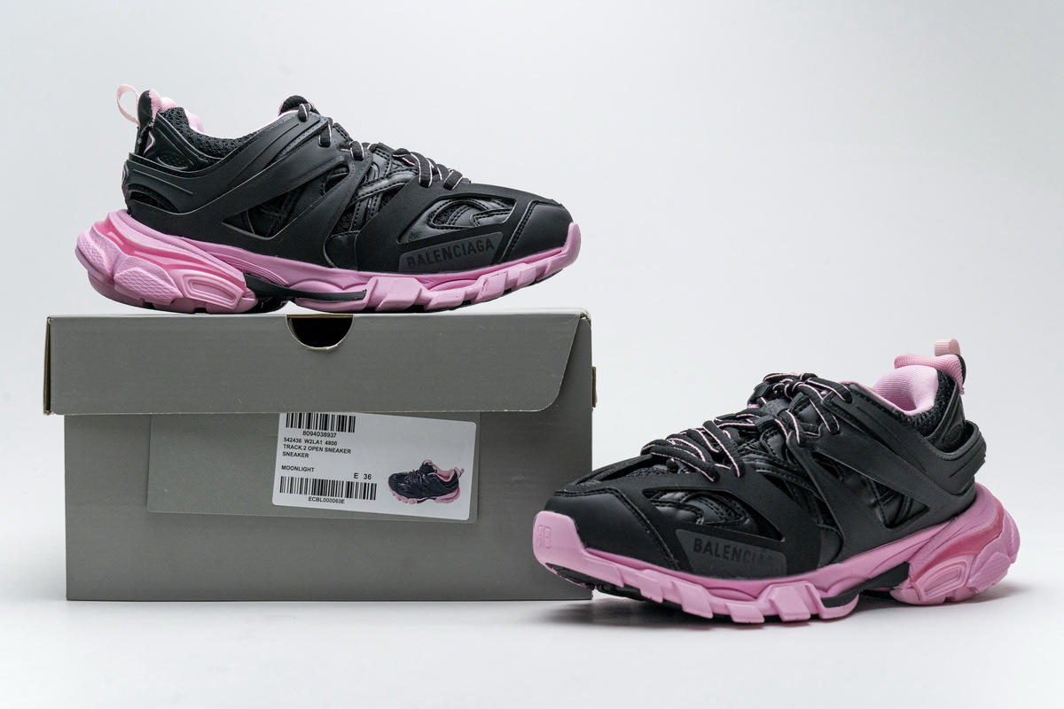 Balenciaga Track Tess S Black Pink 542436 W2LA1 4800
