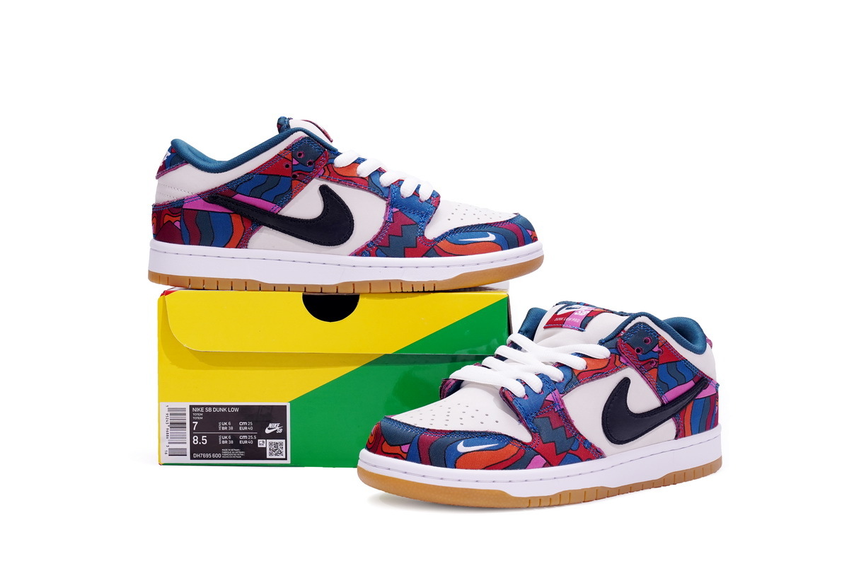 Parra x Nike SB Dunk Low Pro QS Abstract Art DH7695-600