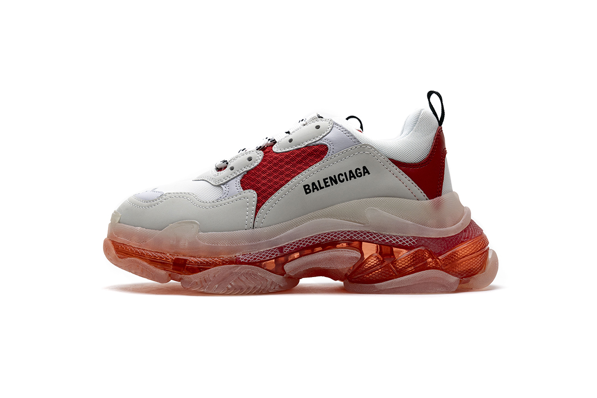 Balenciaga Triple S White Red 544351 W09E1 4552