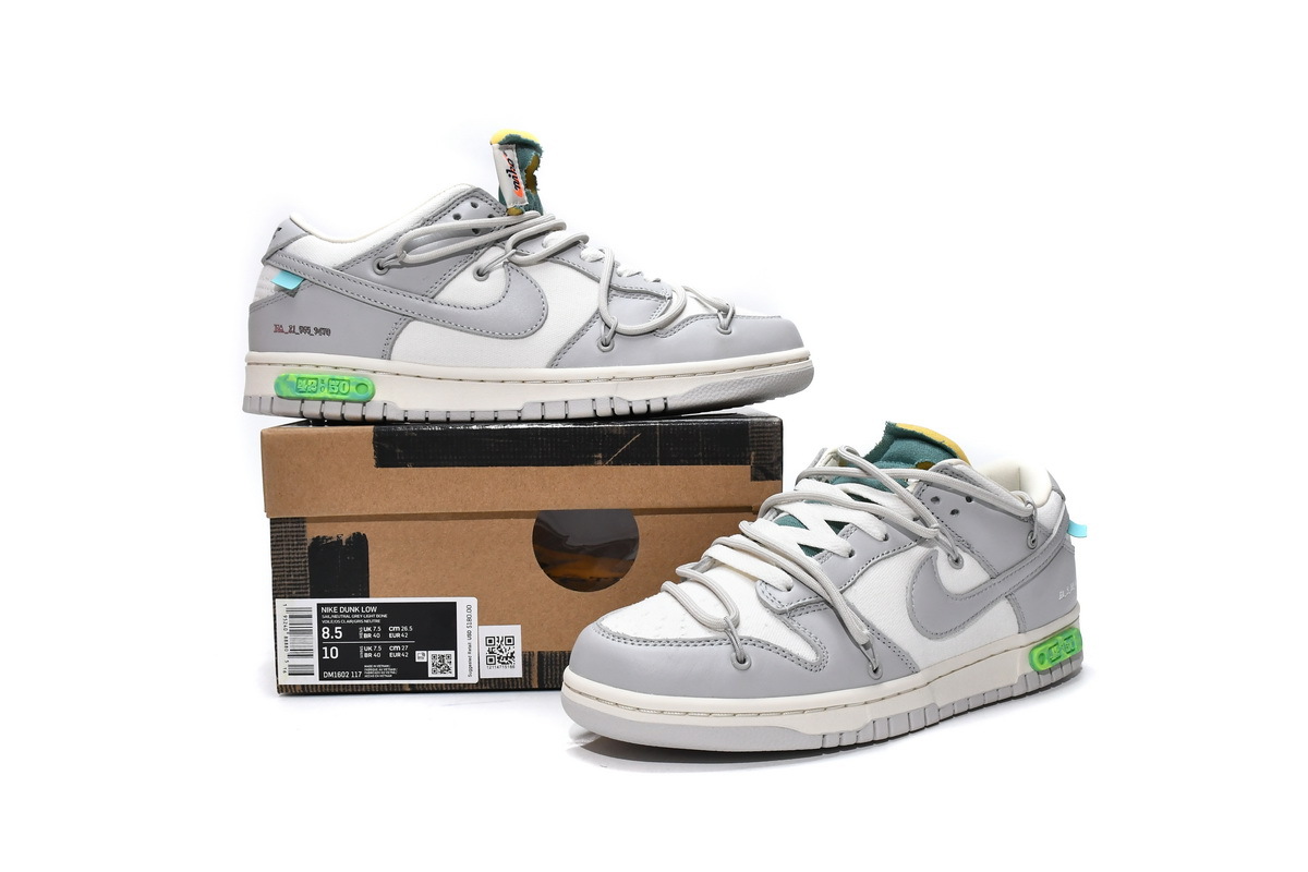 OFF WHITE x Nike Dunk SB Low The 50 NO42 DM1602-117