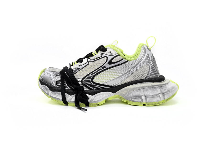 Balenciaga 3XL Sneaker in Black And White Yellow 734734 W3XL6 9031