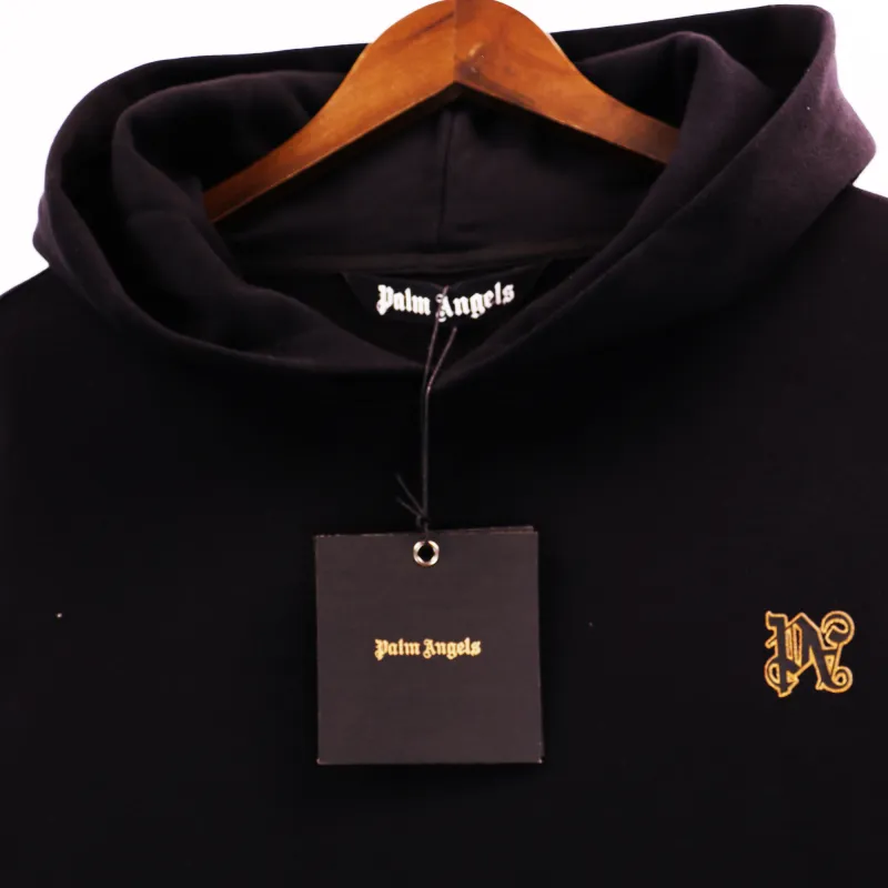 Palm Angels Foggy PA Hoodie Black