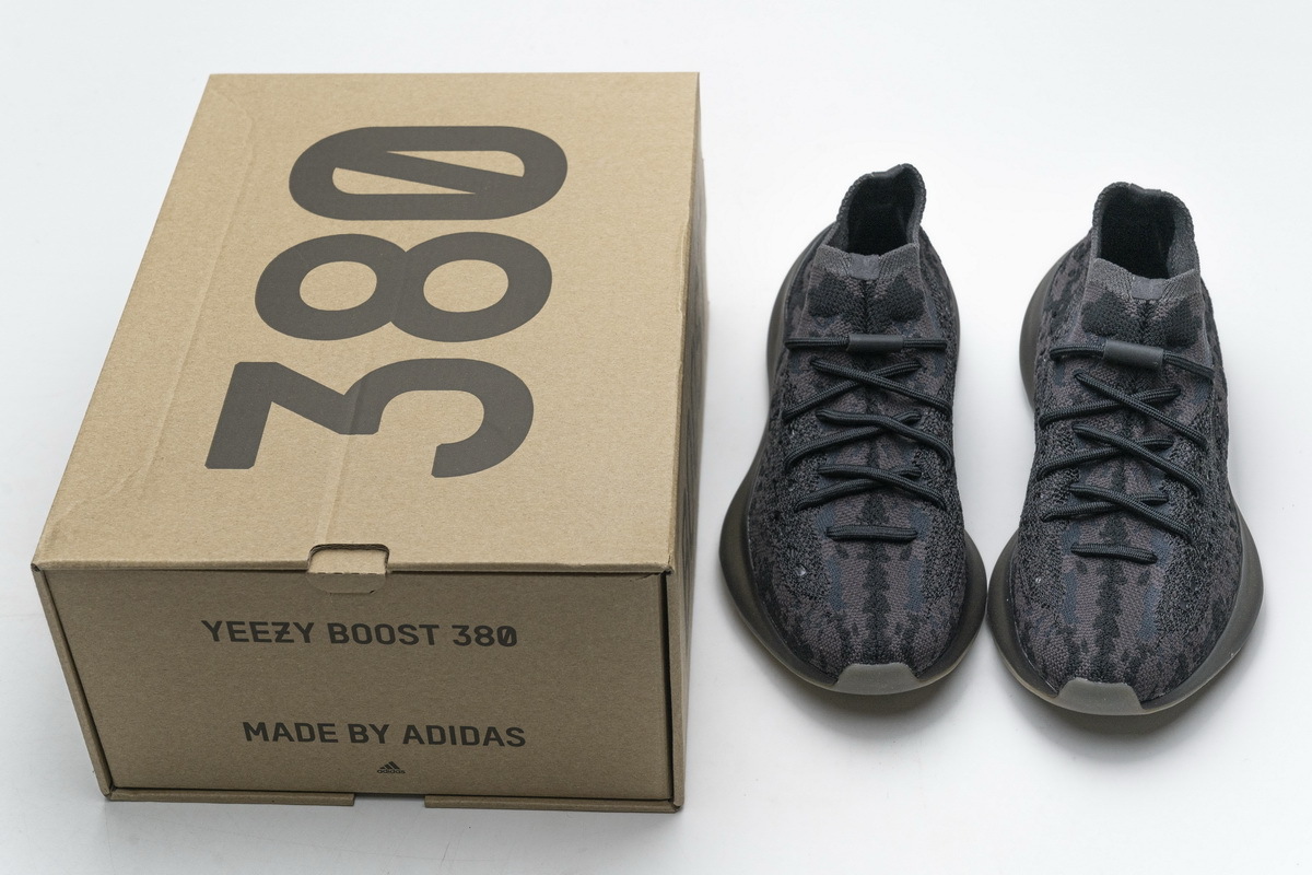 adidas Yeezy Boost 380 Black Purple Real Boost FZ1270