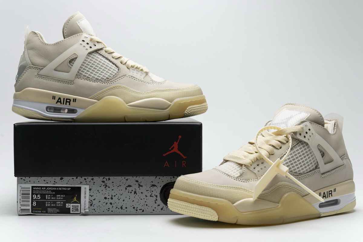 OFF White x Air Jordan 4 Sail CV9388-100