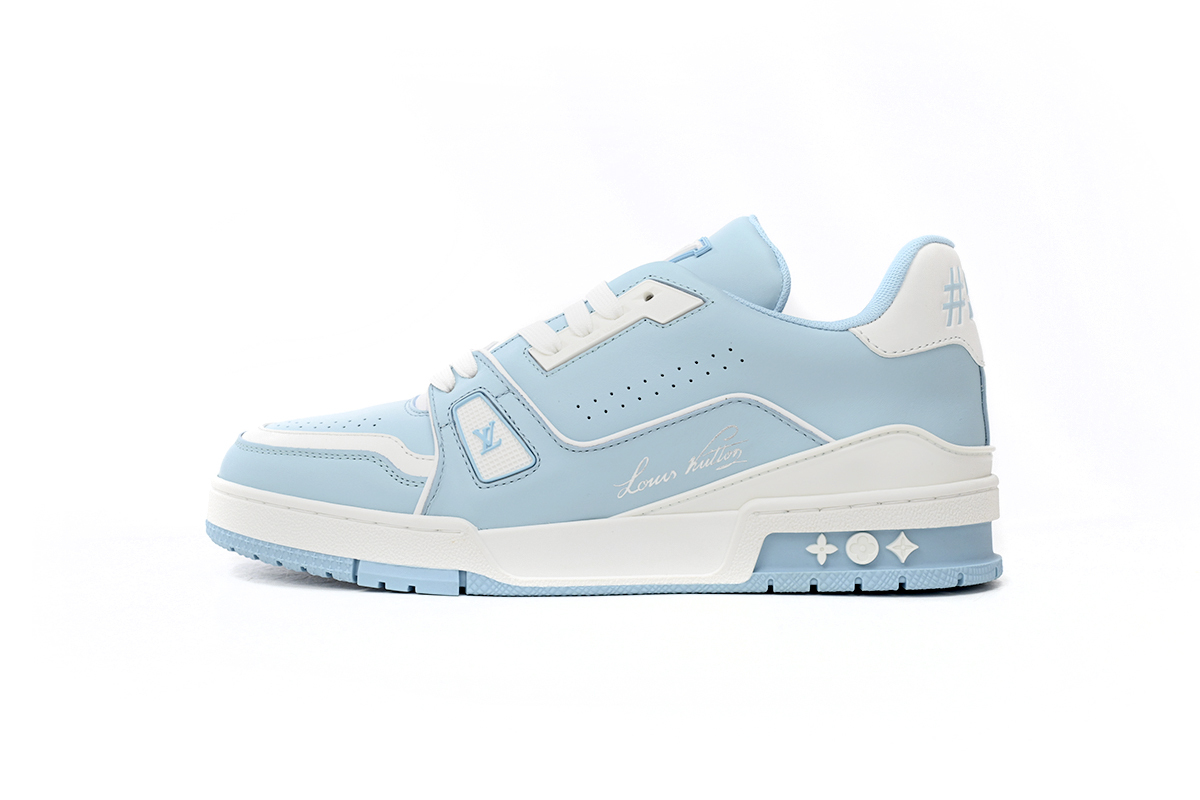 Louis Vuitton Trainer Baby Blue 1AAHSJ