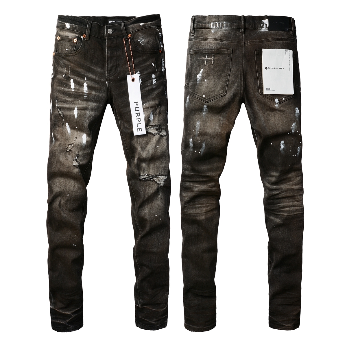 Purple Jeans Dark Black 017