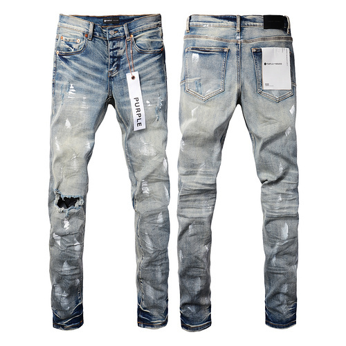 Purple Jeans washing blue 006