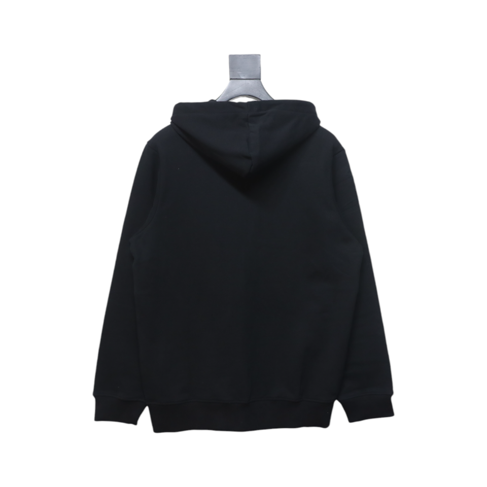 AMI Paris Ami de Coeur Cotton Zip Hoodie Black