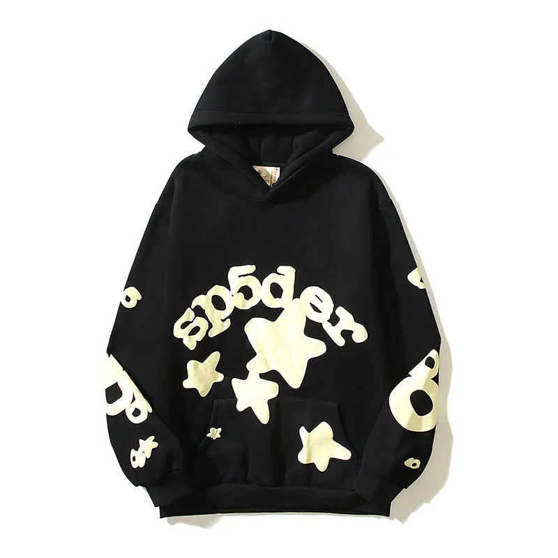 Sp5der Beluga Hoodie Blue and Black