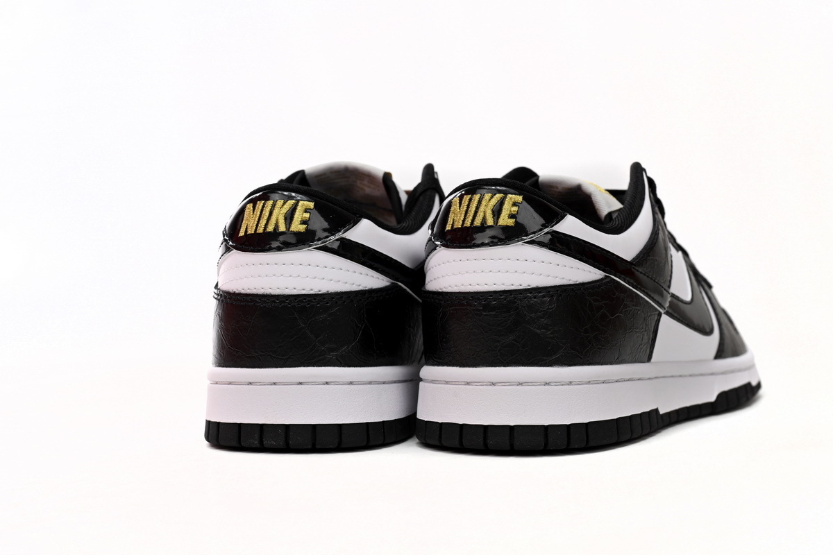 Nike Dunk Low Panda gold Buckle DR9511-100
