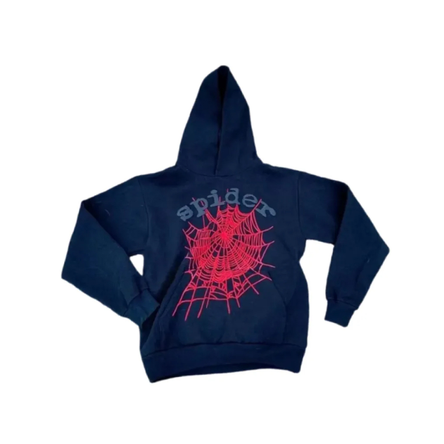 Sp5der Young Thug × Spider Black Logo Hoodie