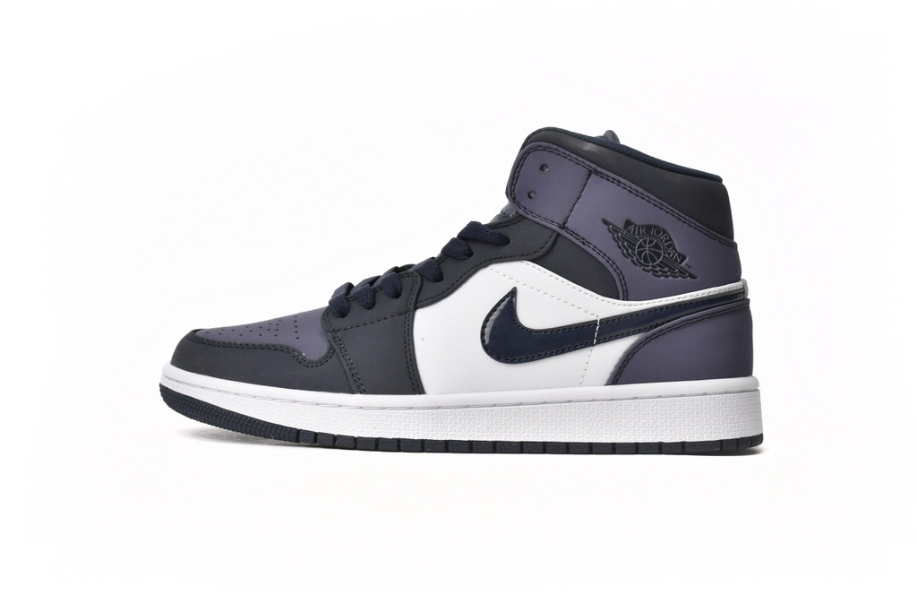 Jordan 1 Mid Obsidian Sanded Purple 554724-445