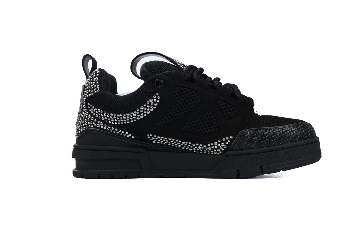 Louis Vuitton Skate Trainer Black Swarovski Monogran
