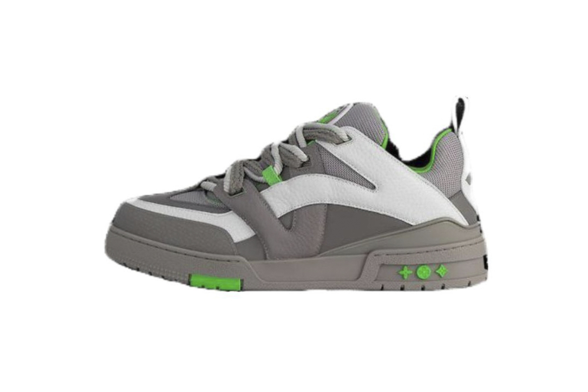 Louis Vuitton Skate Sneaker Grey Green 1ABZ4R