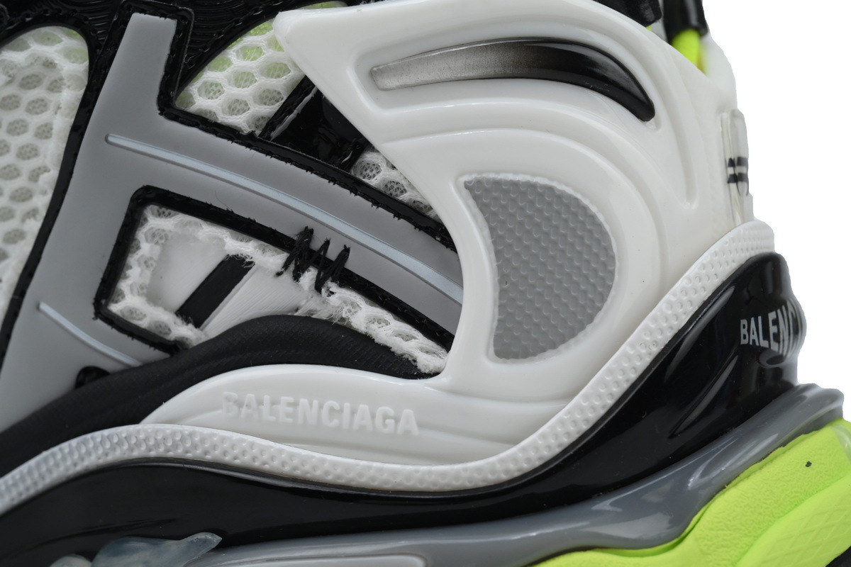 Balenciaga Runner Black White And Yellow 677402 W3RBP 1093