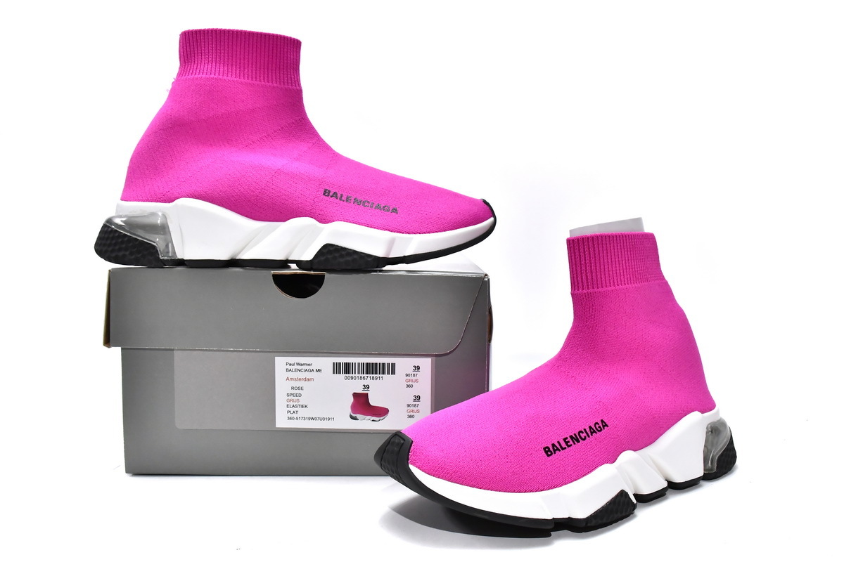 Balenciaga Speed Trainer Rose Red