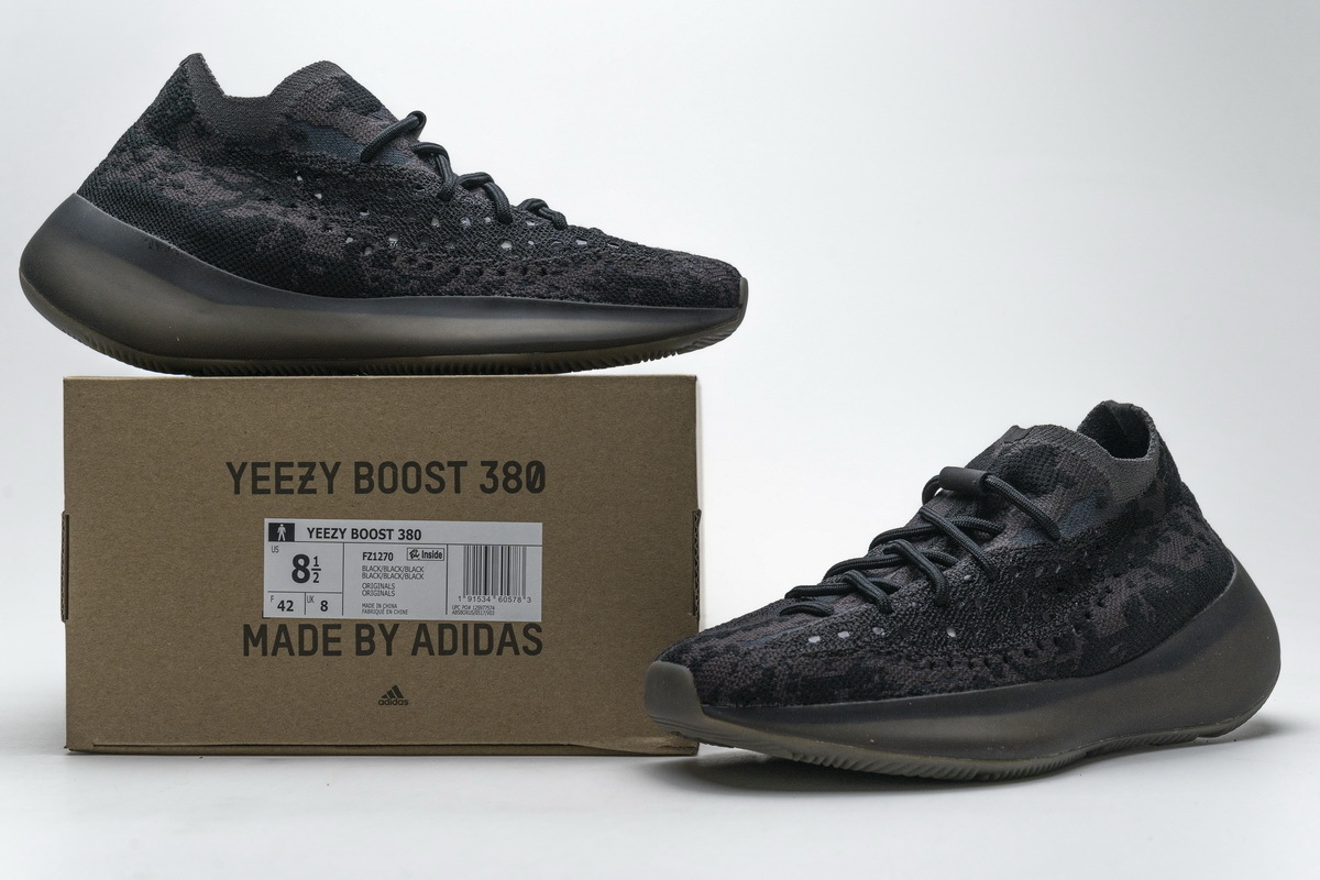 adidas Yeezy Boost 380 Black Purple Real Boost FZ1270
